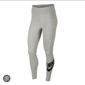 Nike tight fit regular length grey leggings